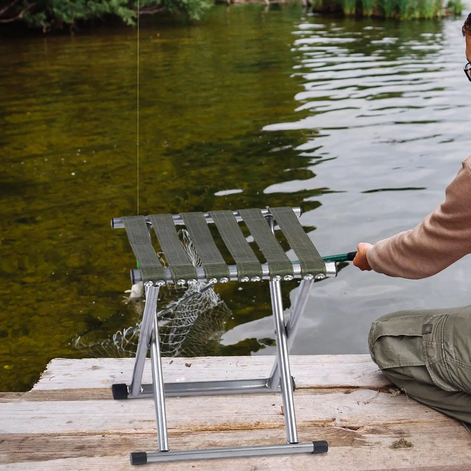 Camping Stool, Portable Folding Stool for Adults, Folding Stool for Travel,