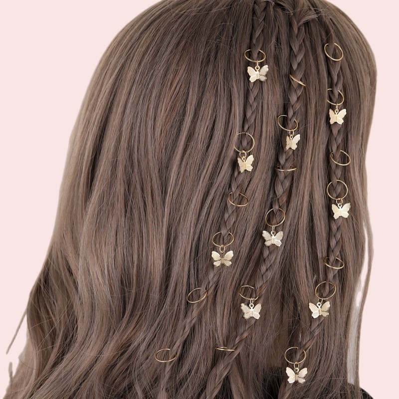 Best of Hair Braid Charms Accessories DIY Dreadlocks Decorative Retro Butterfly Hair Pendant Ring Hair Ornaments For Braids Reviews & Tips