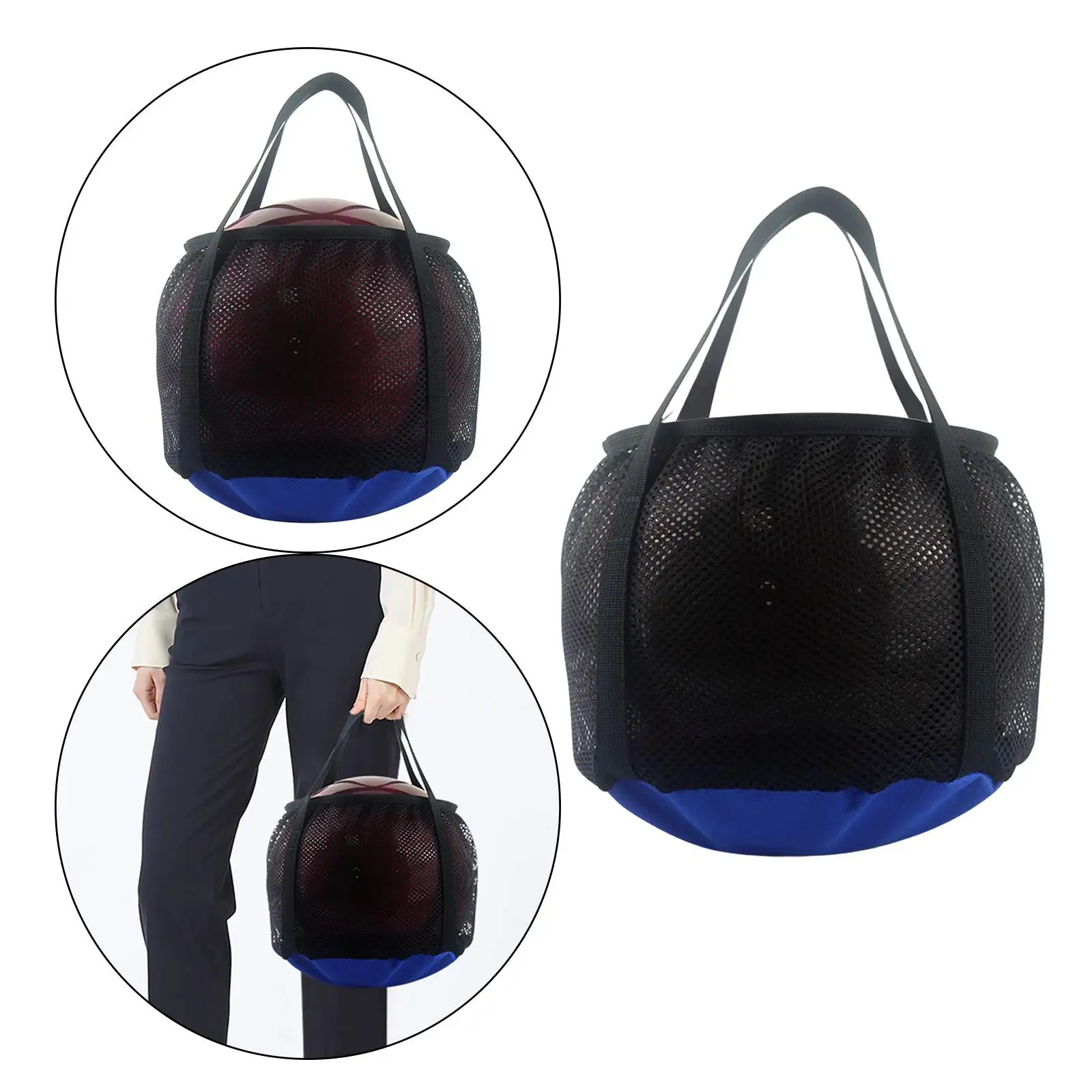 Oxford Bowling Ball Bags Handbag Sport Equipment with Handle Pocket Tote Portable for Gym Outdoor Single Ball Practice Training