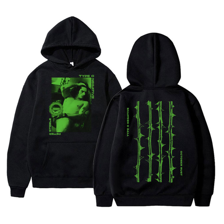 Typ O Negative Kunst Ästhetische Hoodie Männliche Mode Hohe Qualität Hoodies männer Retro Streetwear Männer Frauen Vintage Rock Sweatshirt – Detail 2