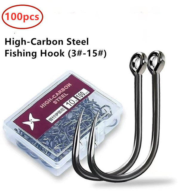 High Carbon Steel Hooks With Hooks Lake Marine Fishing Hooks Efficient  Barbed Fishing Hook - Fishhooks - AliExpress