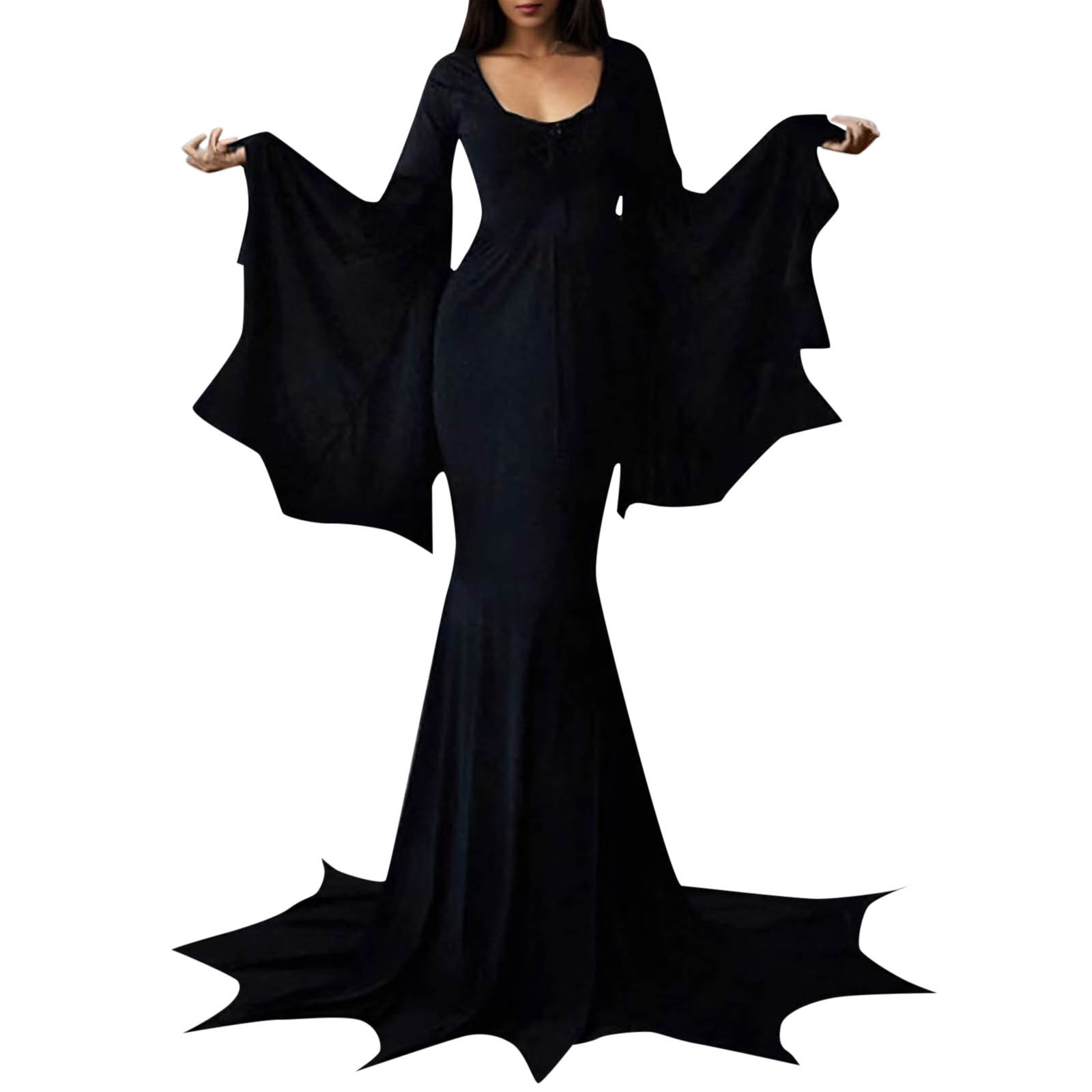 Chão Feminino, Morticia Adults' Robe, Roupa Horror,