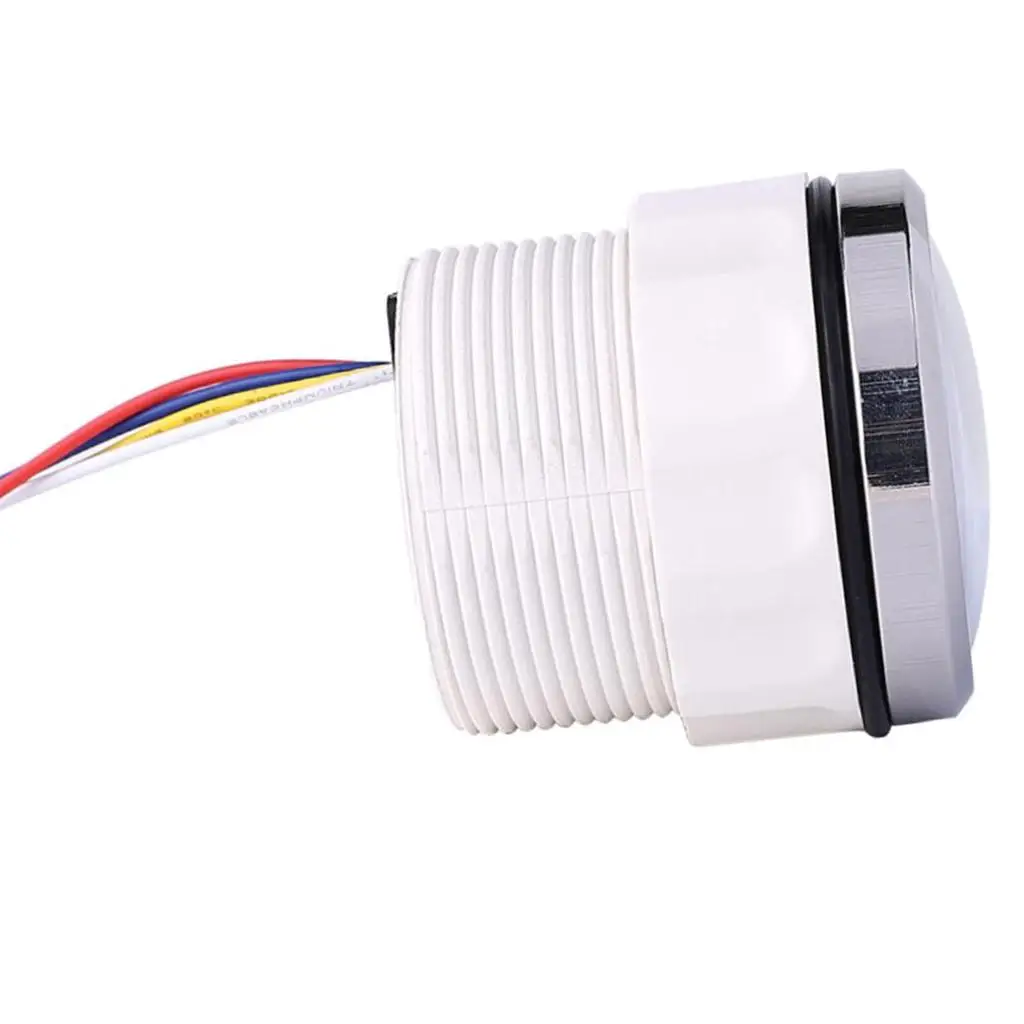 Electronic Digital Fuel Gauge LED Display Dimmer Waterproof IP67, 316 Stainless Steel, White
