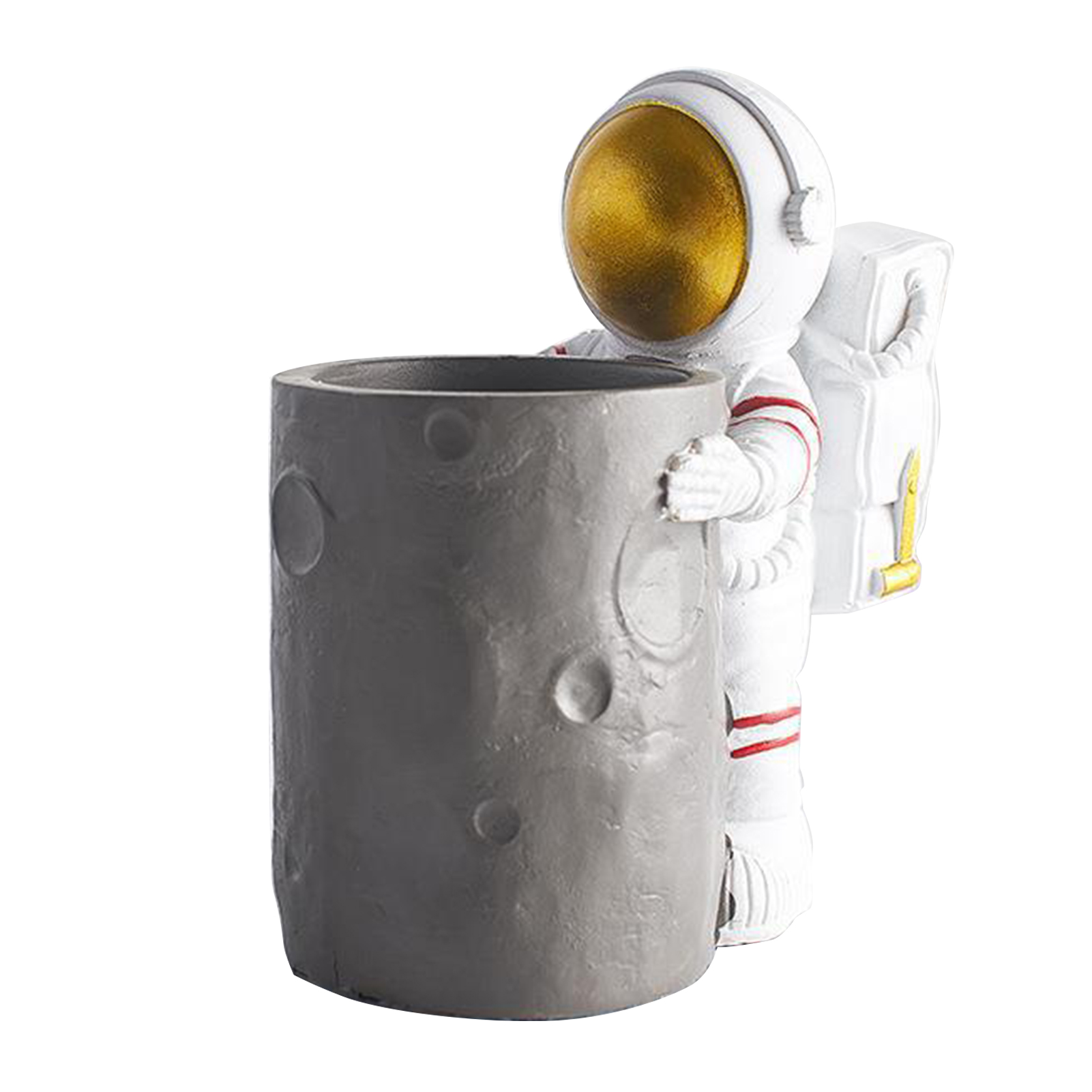 Bonito dos Desenhos Organizador de Mesa Resina Animados Caneta Titular Durável Papelaria Escritório Artesanato Astronauta Design 12 Online shopping