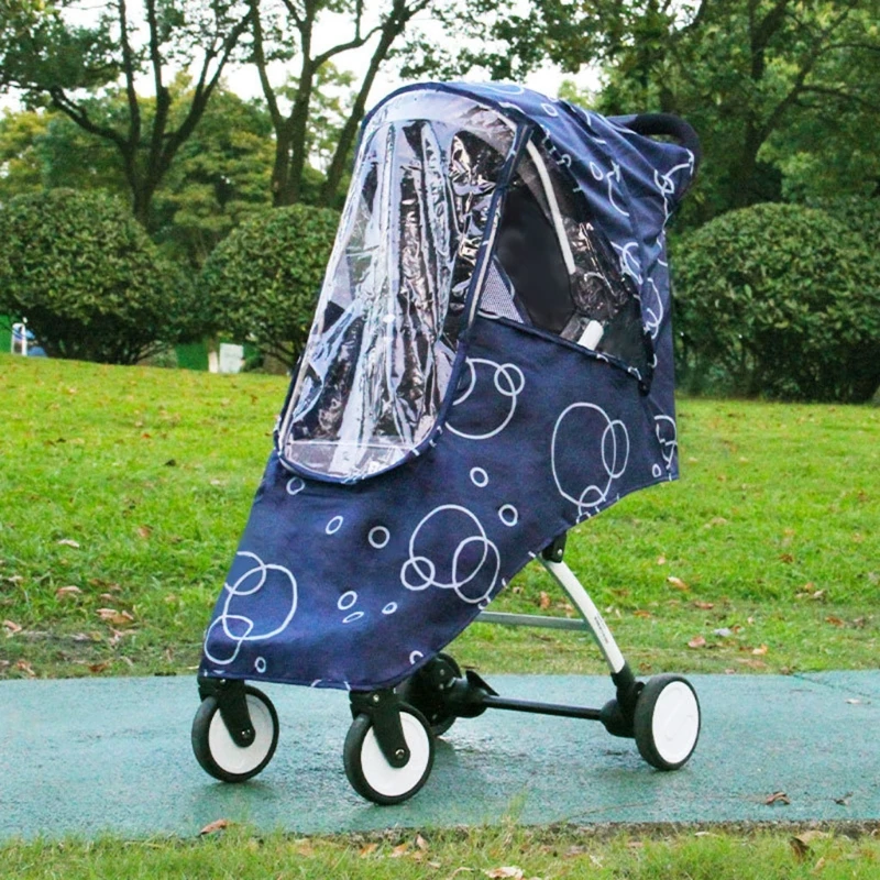 Infants Cartoon Weathershield Popular for Swivel Wheel Stroller Universal Size Baby Rain Cover Wind Breathable Shields best baby stroller accessories	
