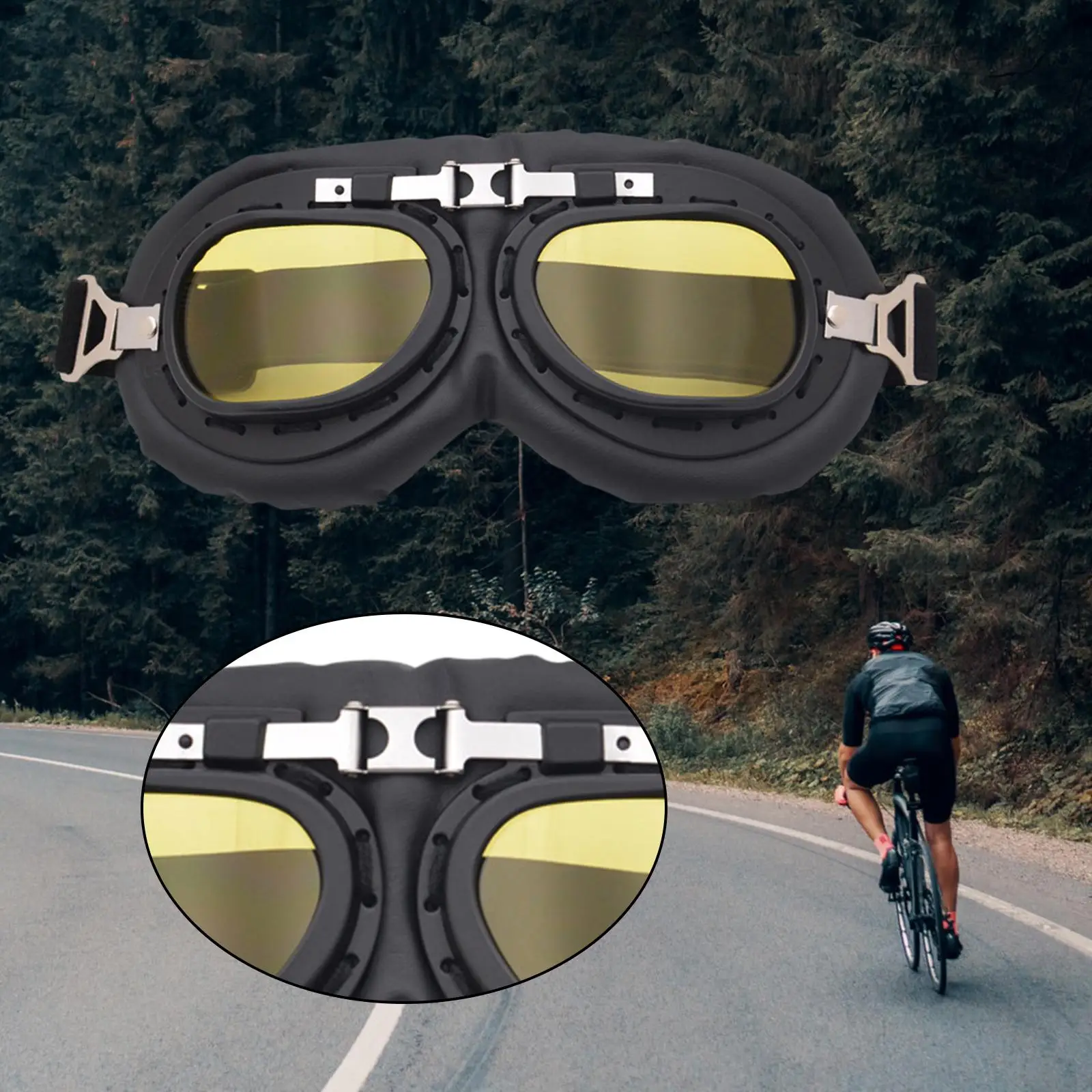 2x Motorcycle Goggles-Fit for  Touring Racer