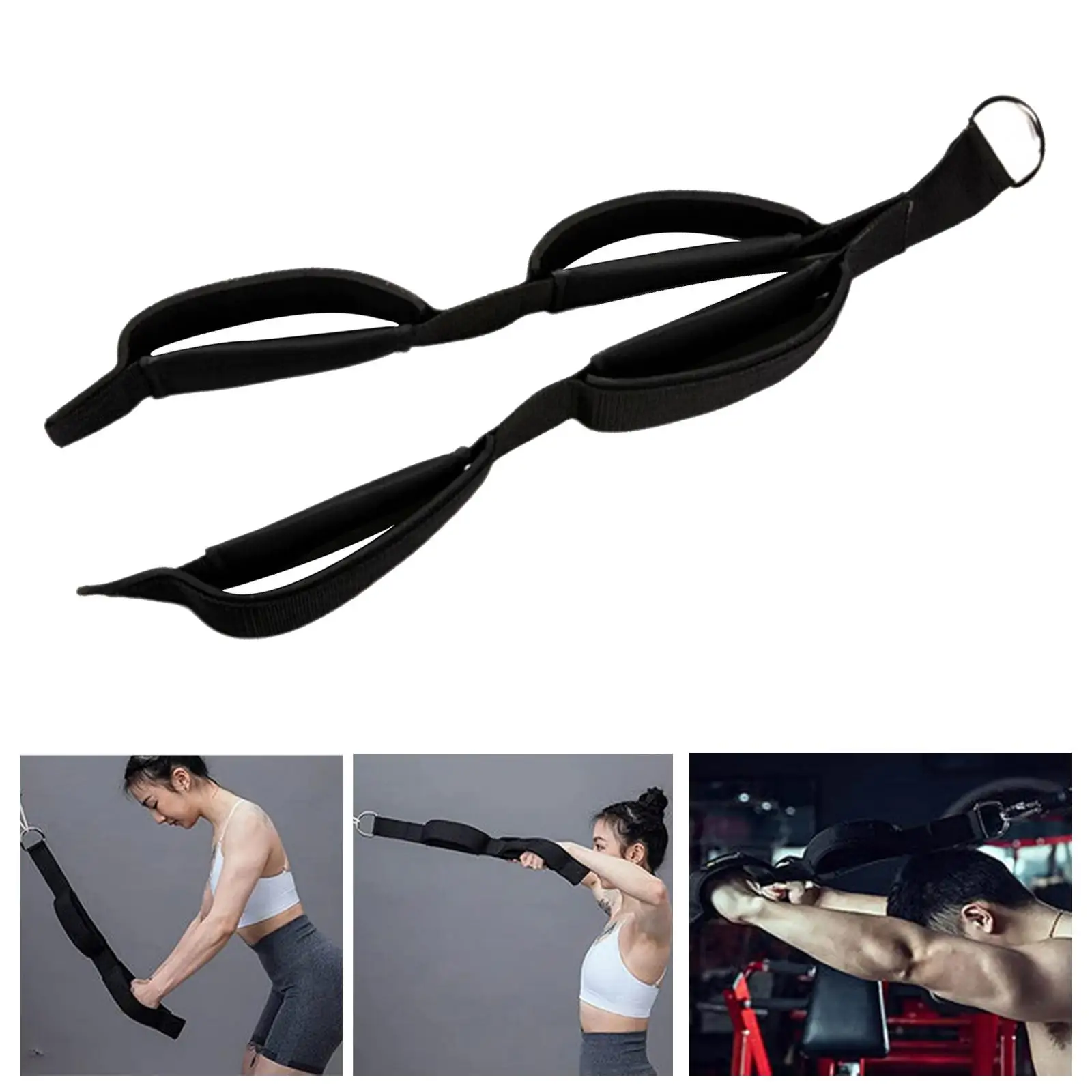 Tricep Rope Cable Attachment Pully for Strength Abdominal Training Workout
