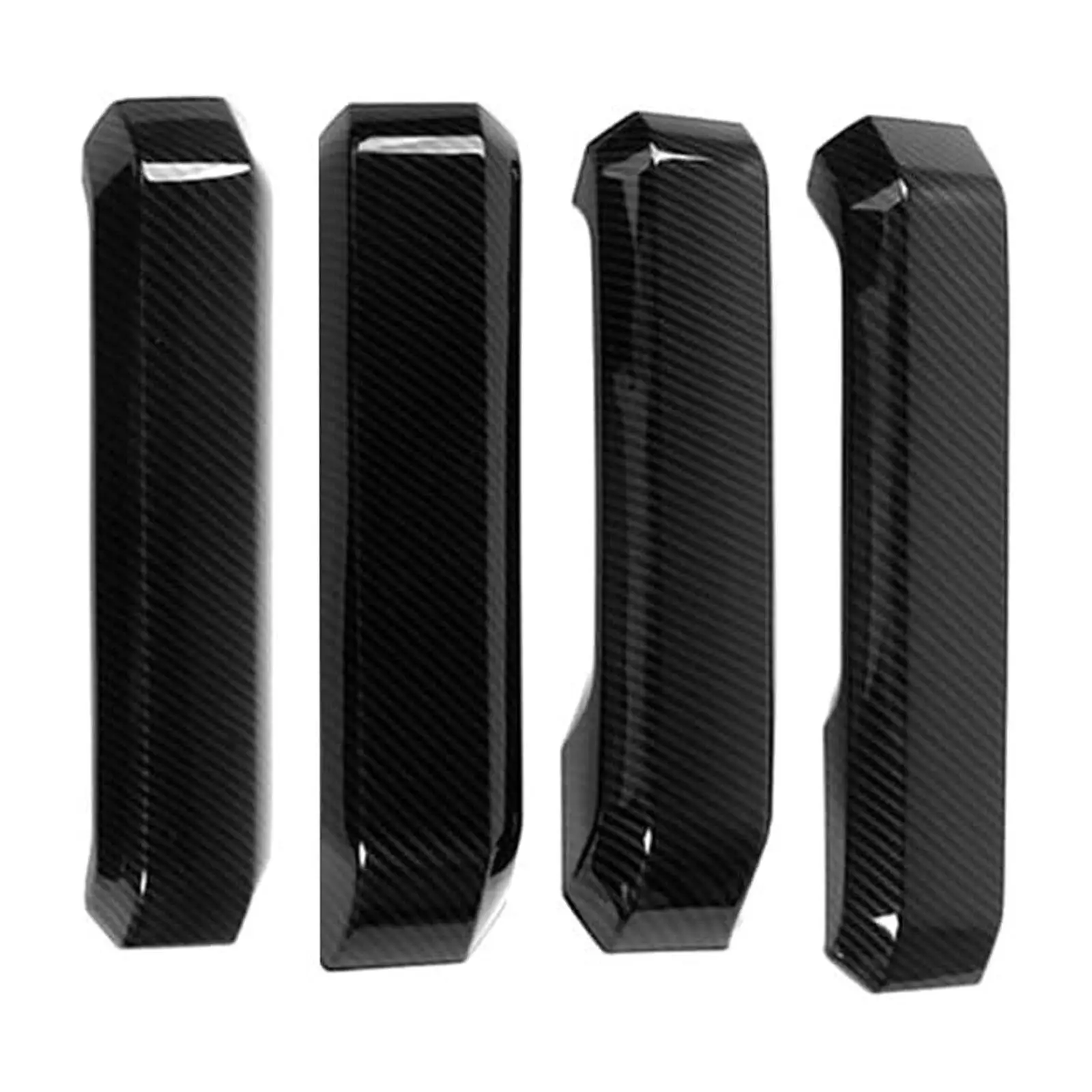 4x Inner Door Handles Covers Durable Carbon Fiber Pattern for Ford F150