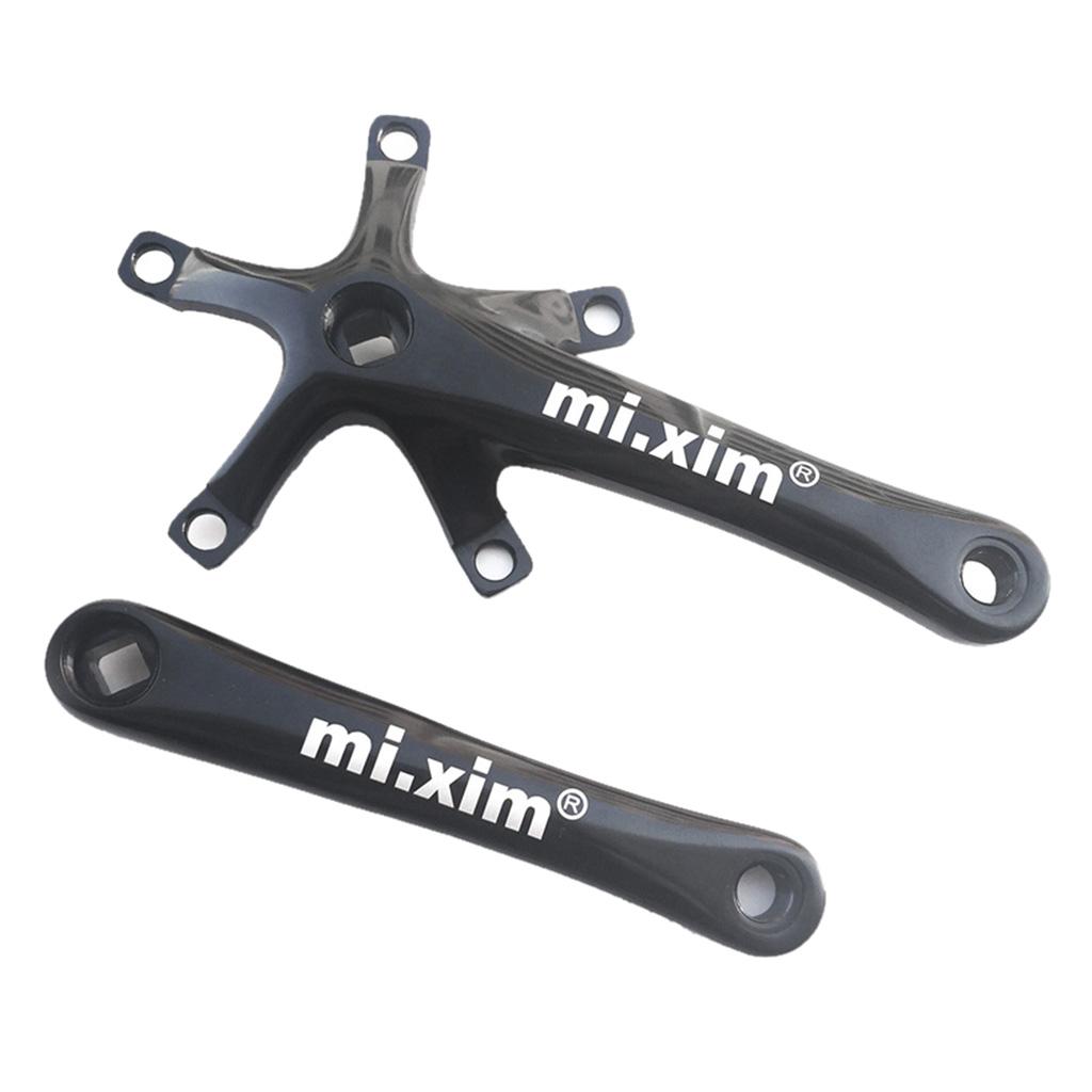  Bike Crank Arm Set, Aluminum Alloy 130mm BCD   Disc Crank Arm Replacement for 8/9/10 