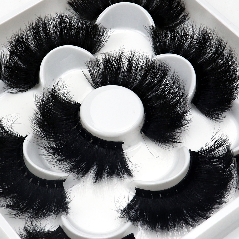 Best of Korea 5 Pairs 25mm Mink Lashes Individual Natural Fluffy False Eyelashes Dense Extension Mink Eyelashes Wholesale Makeup Toole Reviews & Tips