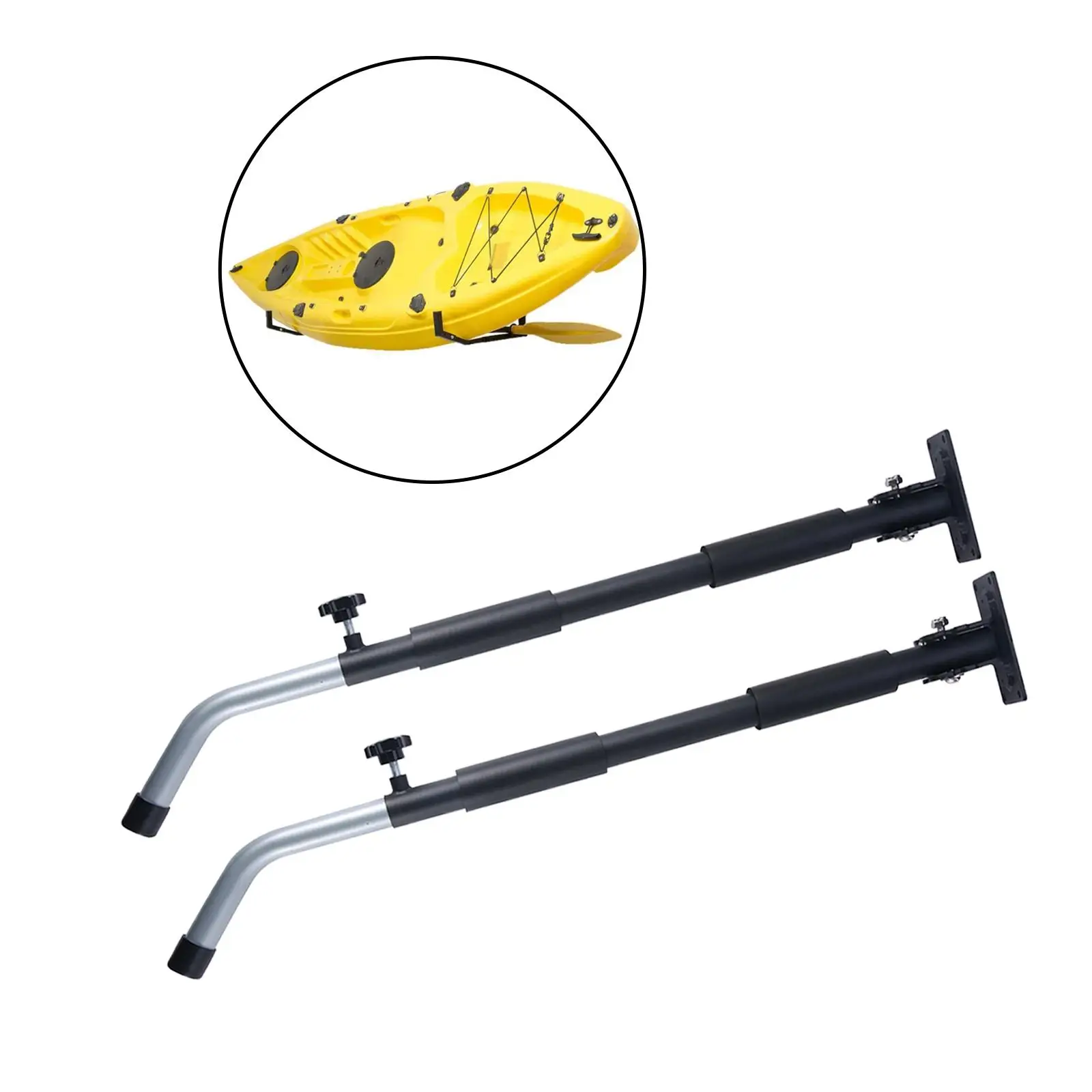 Kayak Storage Rack Wall Mounted Hanger Paddle Holder Adjustable for Outdoor