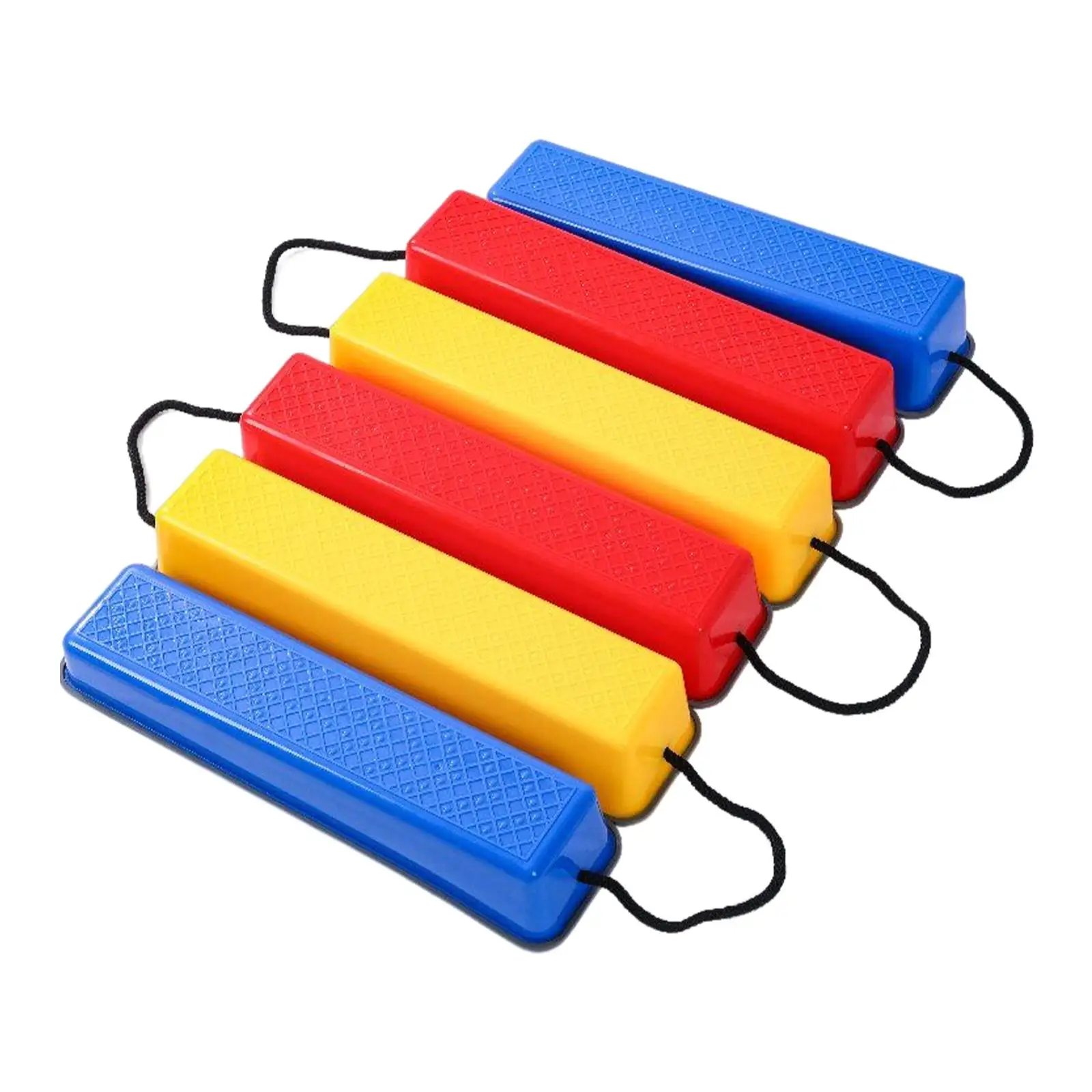 6Pcs Kids Stepping Stones Sensory Toys Rainbow Crossing River Stones Stackable Balance Block for Children Ages 3 Years and up