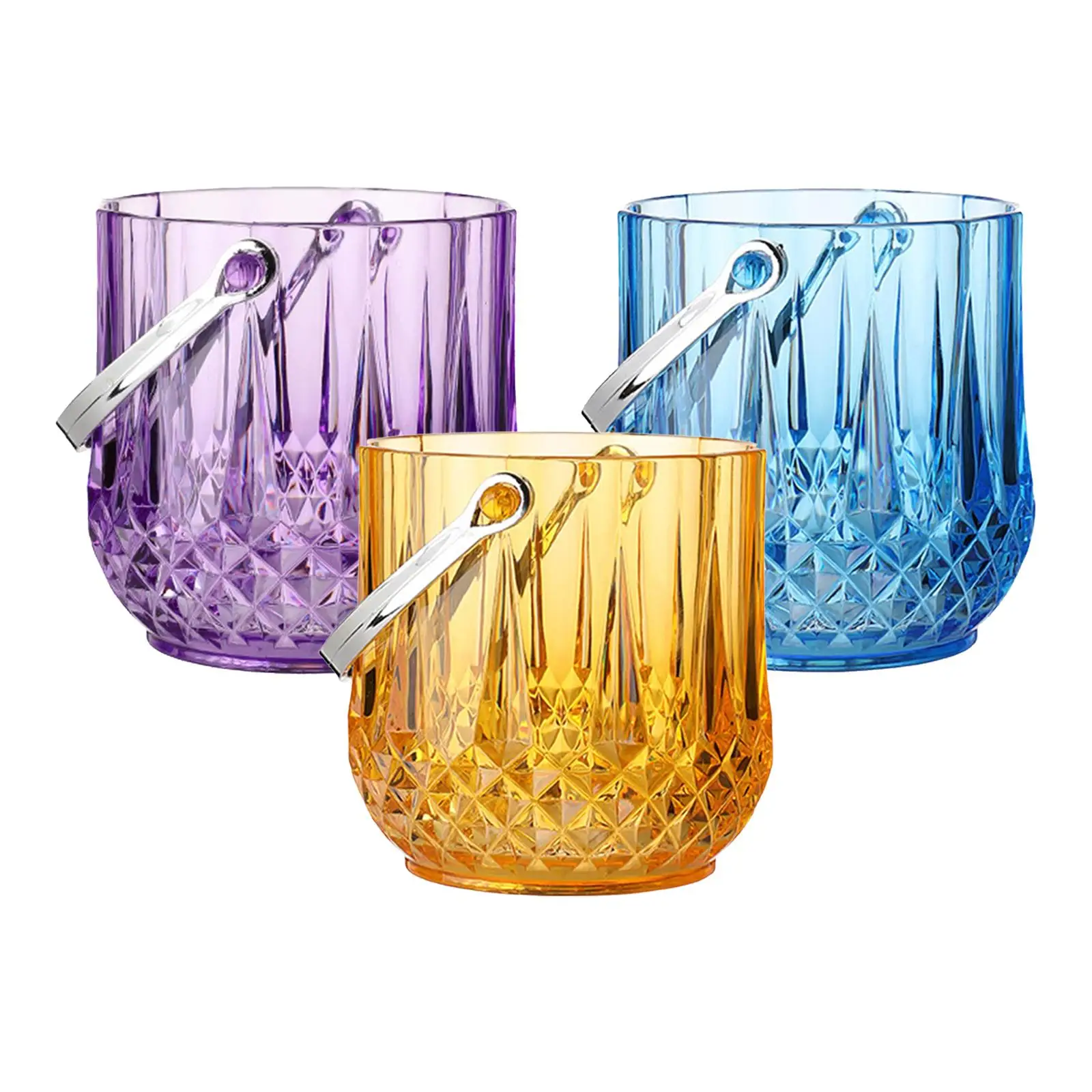 Drinks Chiller Bin Ice Container with Handle Champagne Beer Wine Chiller Wine Bucket for Pub Hotel Wine Bottle Parties KTV Clubs