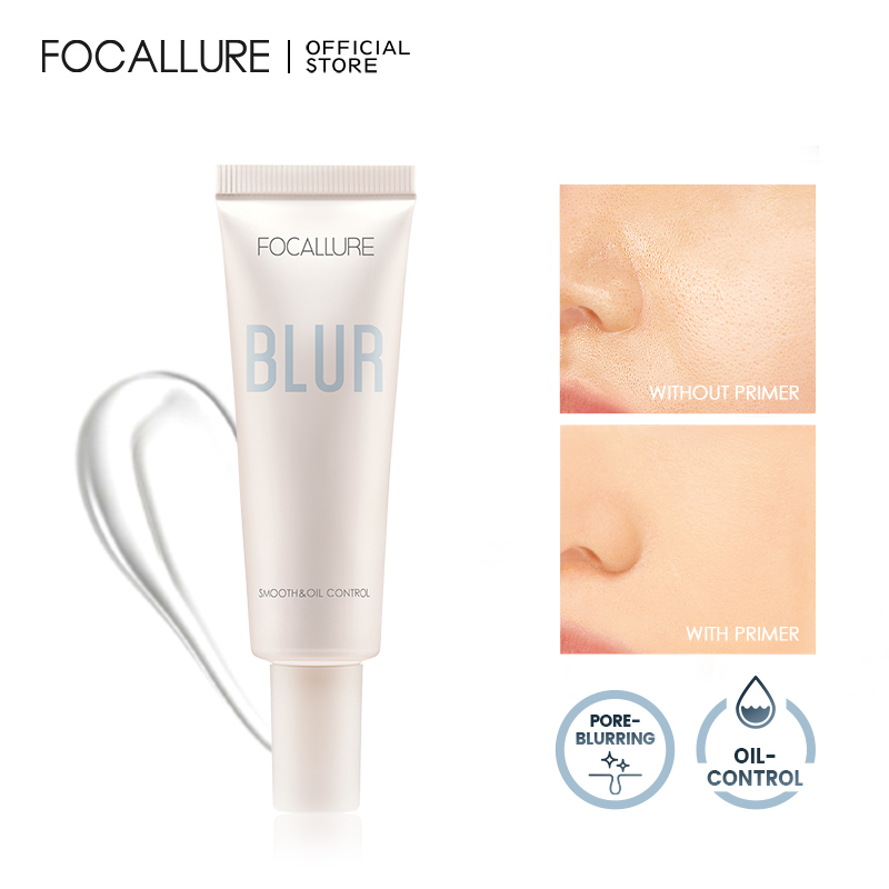 Best of FOCALLURE Long-lasting Oil Control Face Primer Gel High Coverage Invisible Pore-Blurring Smooth Foundation Base Makeup Cosmetics Reviews & Tips