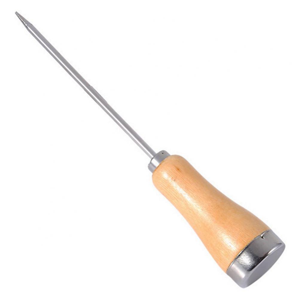 Description Picture 5 of itemIce Pick Ice Icing Breaker Wooden Handle Stainless Steel Ice Pick Punch Crusher Cocktail Stick Fruit Bar Wine Tools Kitchen Tool