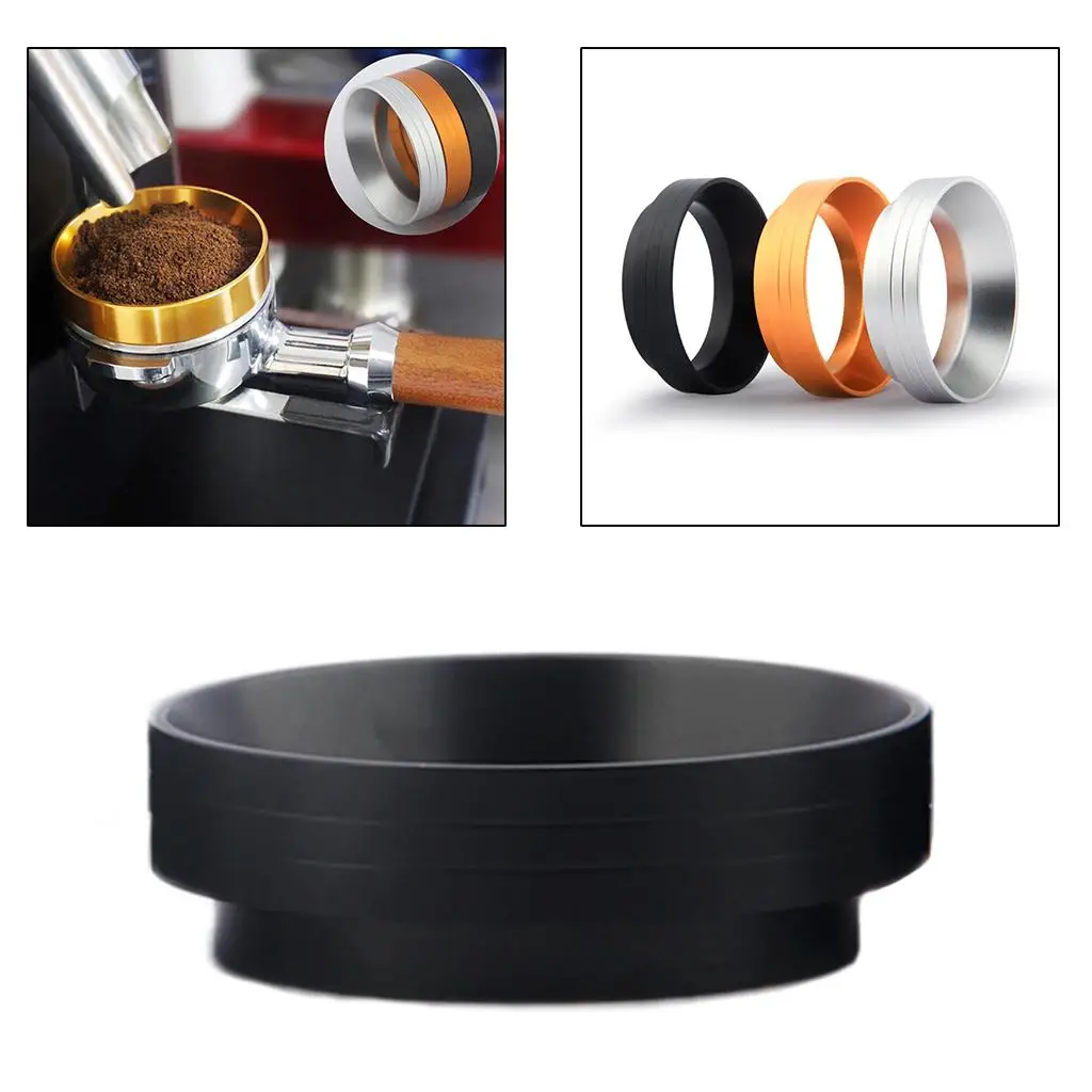 Espresso Dosing Funnel, Aluminum Coffee Dosing Ring Intelligent Ring Powder Brewing Bowl Replacement Portafilter Accessories