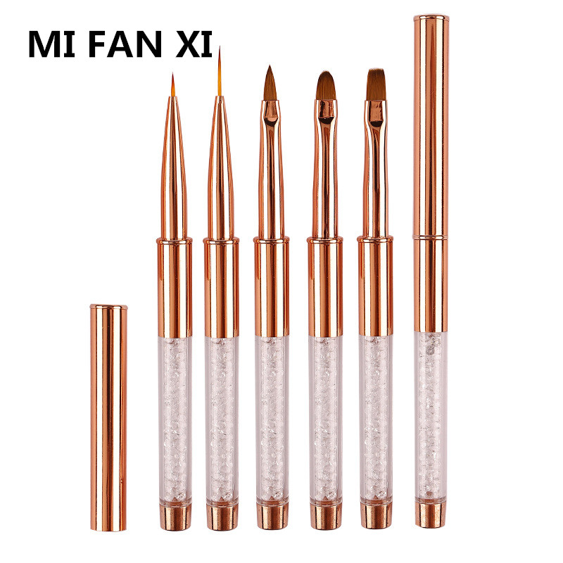 Best of 5Style Nail Art Acrylic UV Gel Extension Builder Rhinestone Painting Brush Lines Liner Pattern Drawing Pen Manicure Tool Reviews & Tips