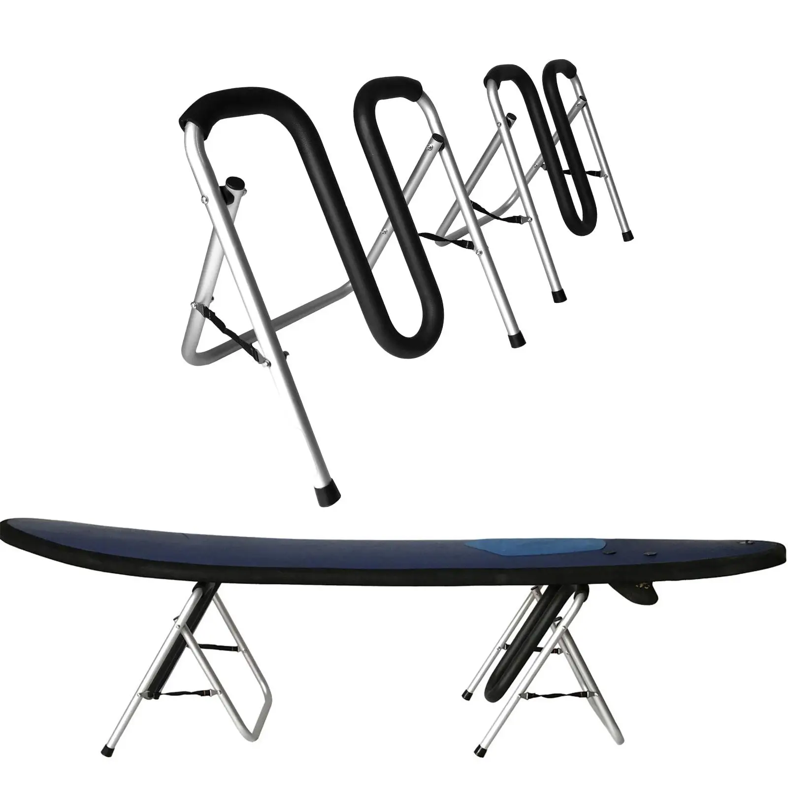 Foldable Surf Board Rack, Surfboard Storage Holder with Foam