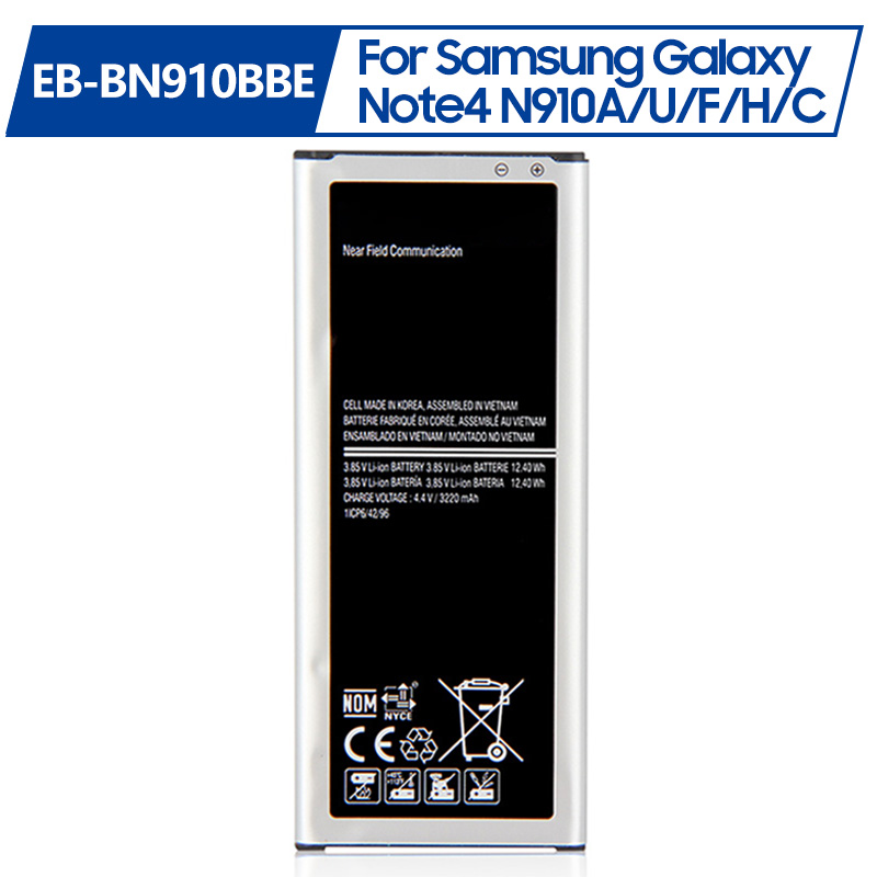 BN910BBU, Bateria NOTE4, N910a, N910u, N910F, N910H, N910V, N910C, 3220mAh