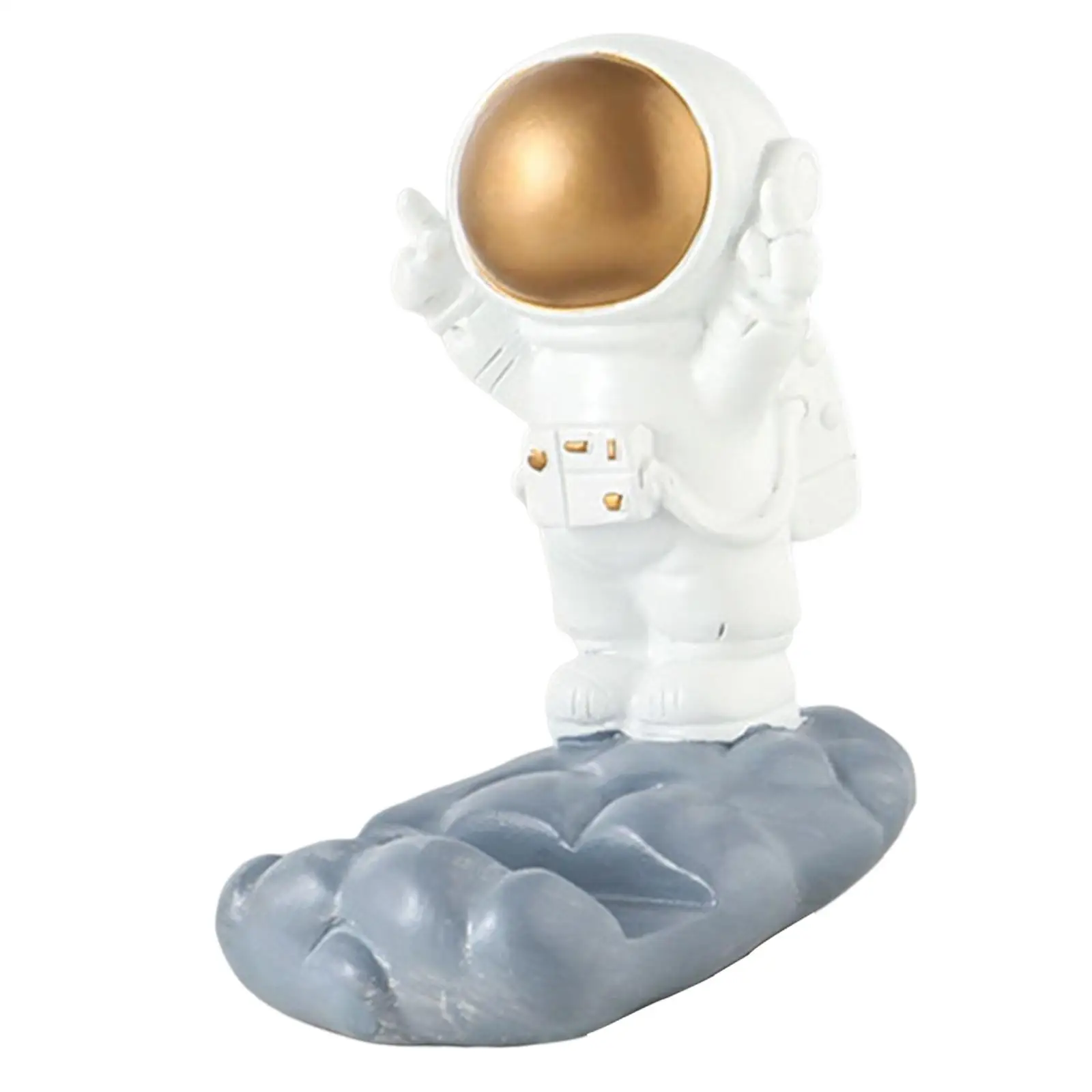 Desktop Phone Holder Support Cute Cradle Bracket Astronaut Statue Ornaments for Office