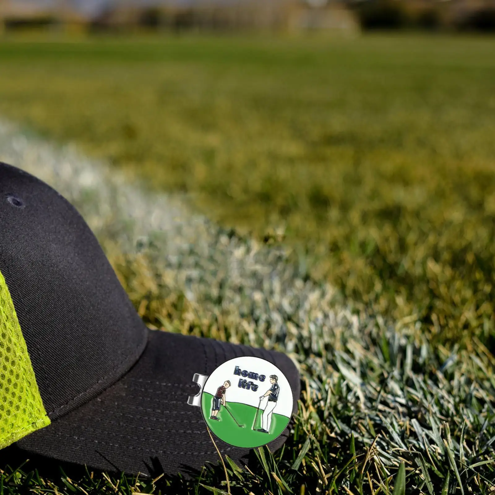Golf Ball Marker Hat Clip Attach Visor Enamel Marker