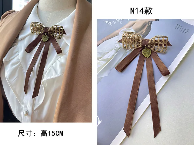 broches para ropa mujer Pasadores de cuello de broche de oído de trigo for  traje brillante mujer fie ShuxiuWang 1327537102762