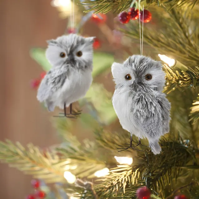 クリスマスの装飾品,かわいいフクロウ,吊り下げギフト