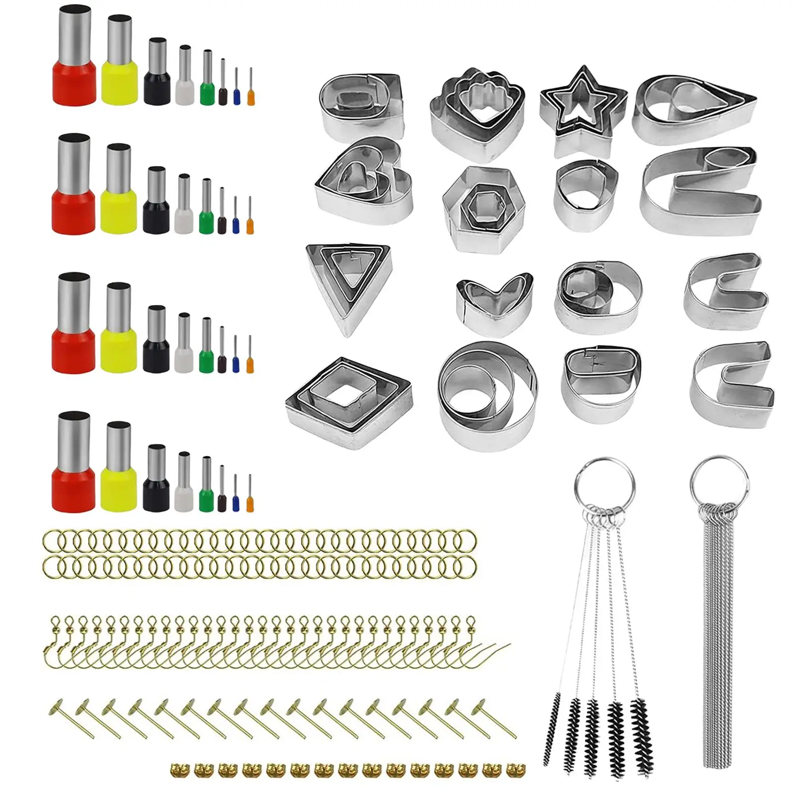 169x Polymer Clay Set Earring Cutting DIY Craft Kids Adults