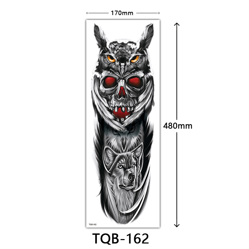 Best of Large Arm Tattoo Sticker Full Sleeve Waterproof Body Art Full Fake Tatoo Tiger Wolf Flowers Rose Semi Permanent Tattoo Women Man Reviews & Tips - Image 5