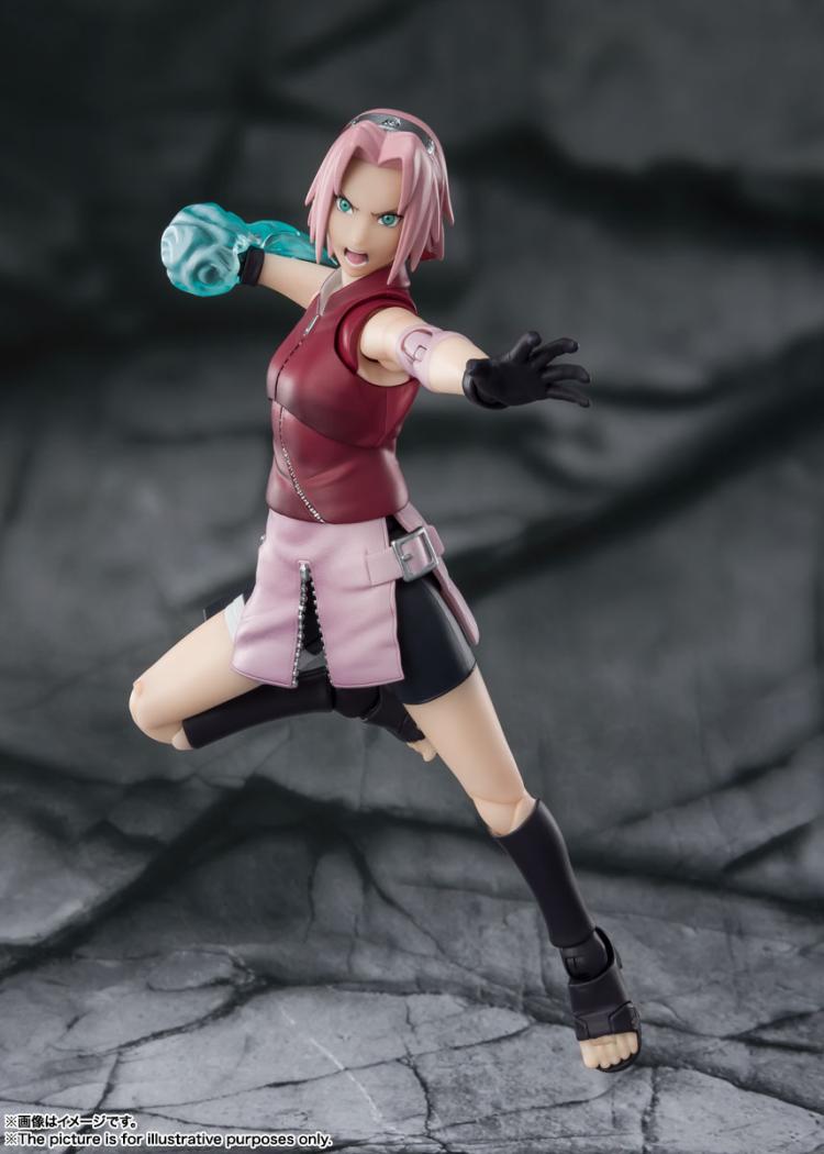 Экшн-фигурка Bandai SHF NARUTO Haruno Sakura 2,0 настольные украшения  Детские Подарки Коллекционные игрушки