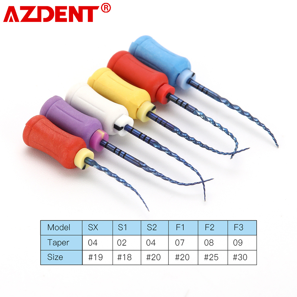 Best of AZDENT 6Pcs / Box Dental Endodontic NiTi Hand Use Heat Activated Rotary File SX-F3 25mm Root Canal Super Files Dentistry Accessory Reviews & Tips