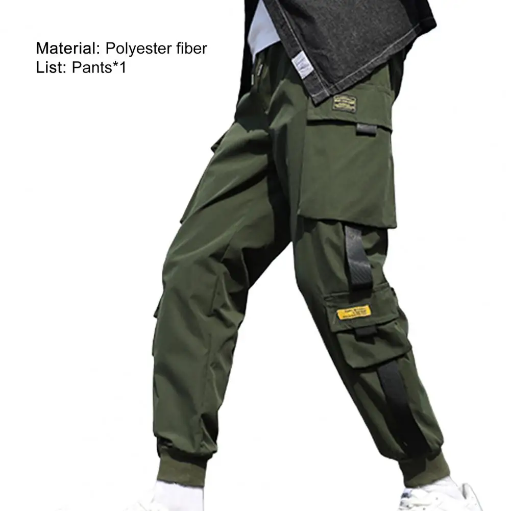wrangler cargo pants Multi Pockets Pants All Match Hip Hop Solid Color Men Cargo Pants for Daily Wear baggy cargo pants