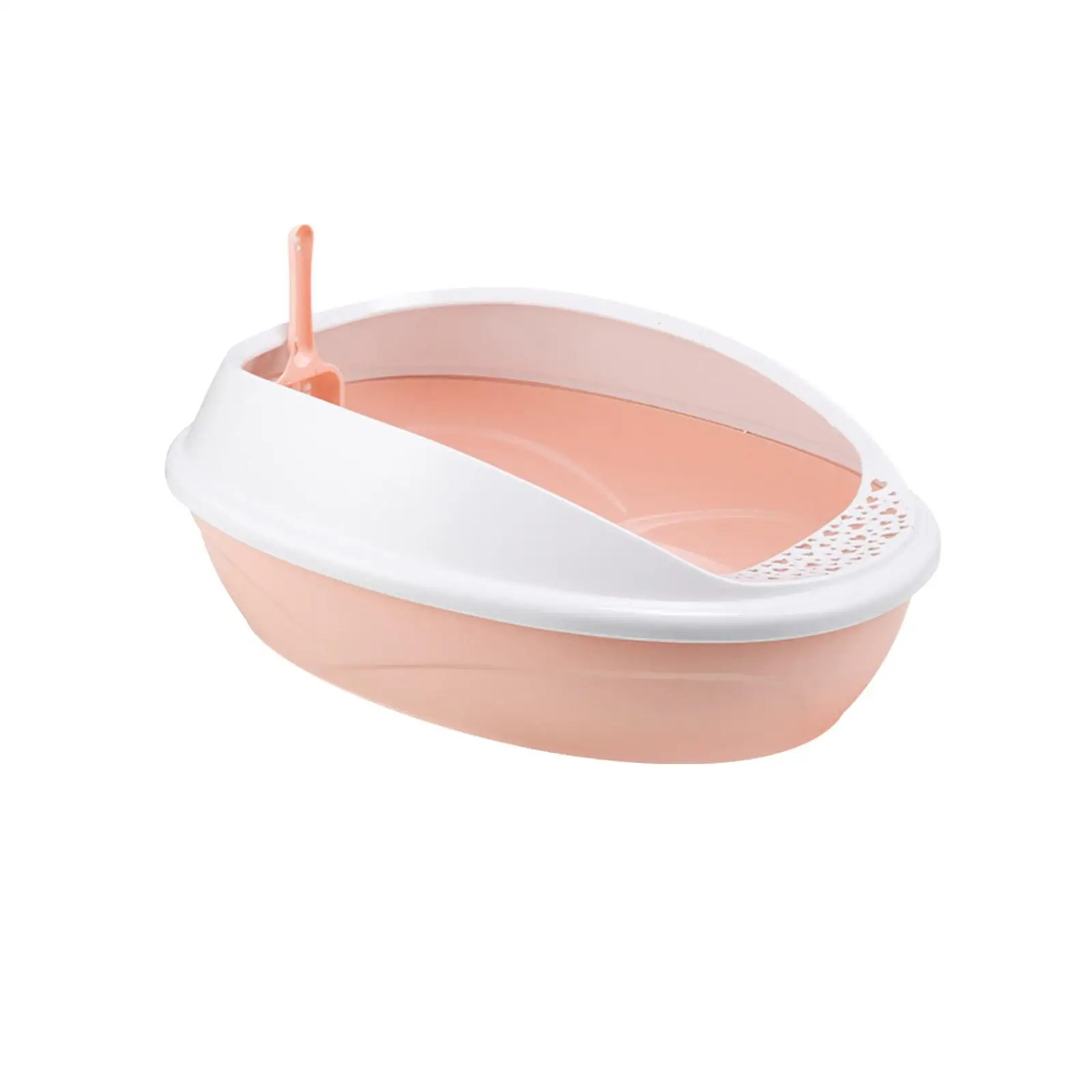 Cat Litter Basin and Removable Rim Bedpan Open Top Pet Litter Tray High Sided Cat Litter Tray for for All Kinds of Cat Litter