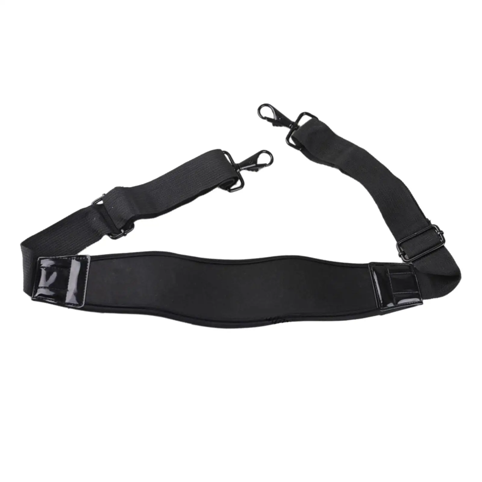 Shoulder Strap Thick Comfortable 52inch Soft with Metal Hooks Black Adjustable for Camera