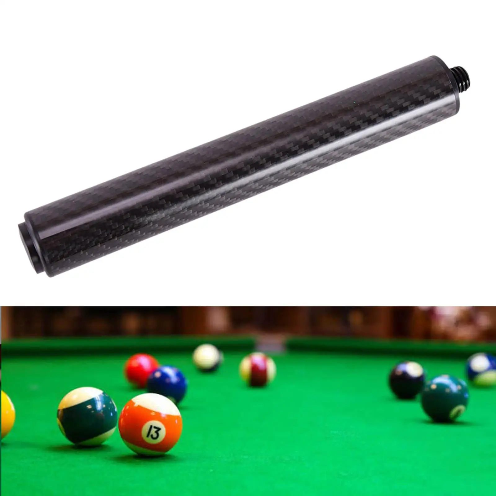 High Strength Billiards Extension Pool Extension Tool Carbon Fiber Parts Extendable Enthusiast Lovers Athlete