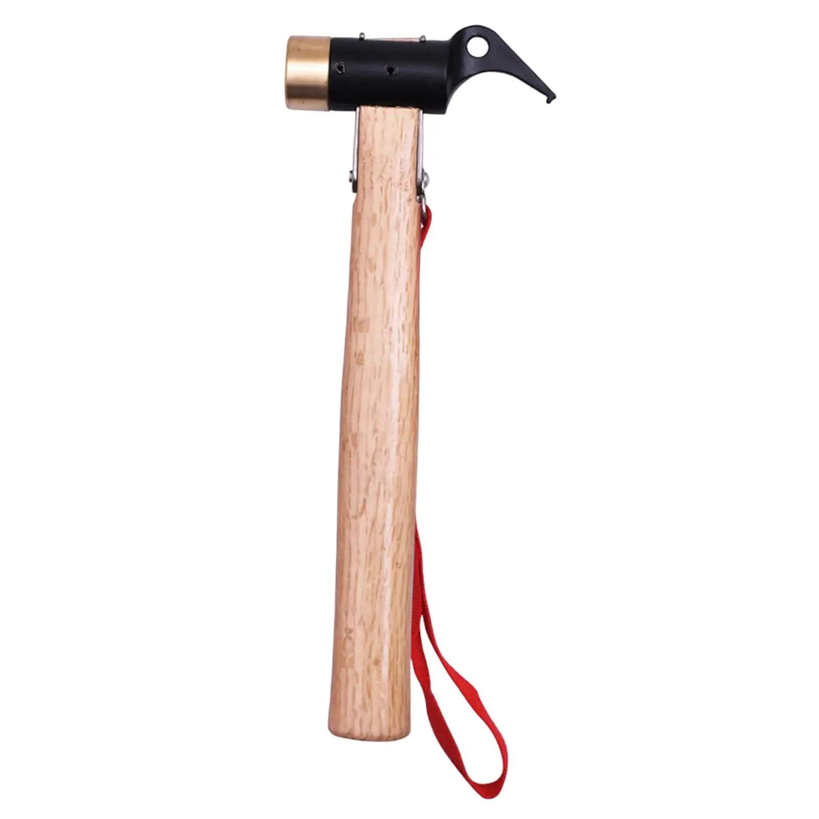 Tent Stake Hammer Multifunctional Equipment with Wooden Handle Nails Puller Tent