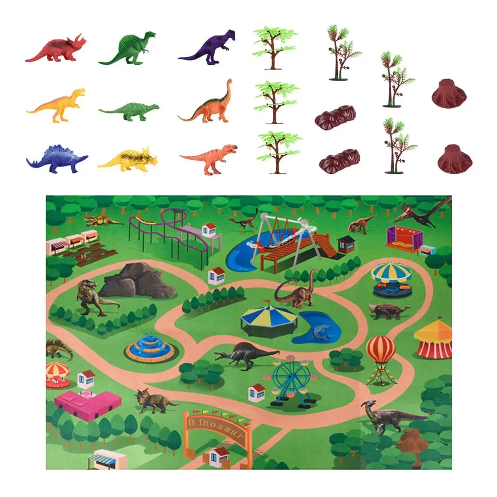  Pad for Early Development ,Dinosaur World Scene Educational