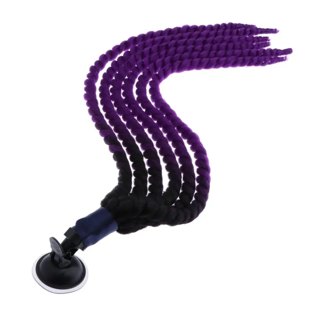 Decorate Braids/Ponytail Gradient Hair w/ Suction Cup