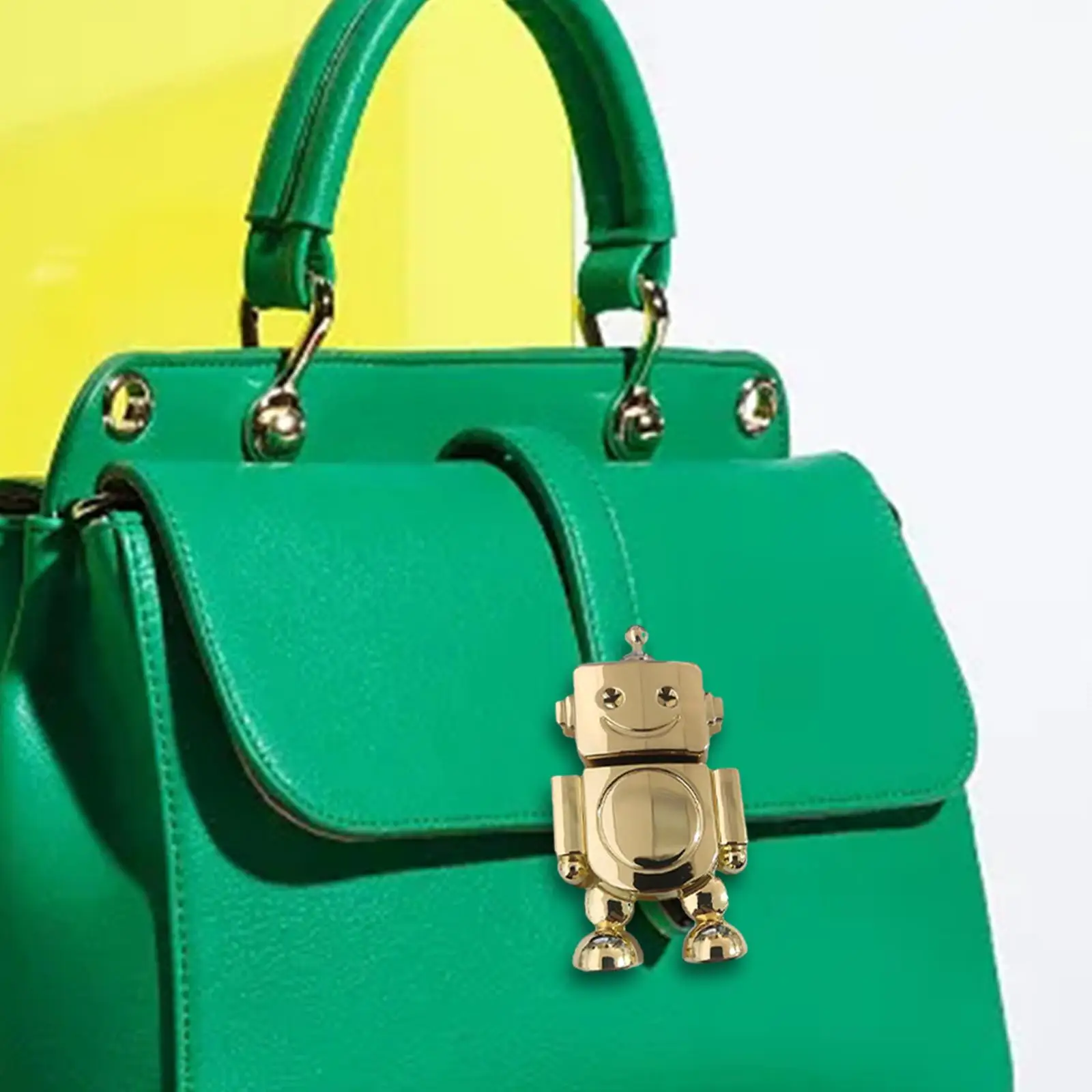 Robot Bag Lock Clasp DIY Making Pocket Fashionable Metal Decorative Purse Lightweight Handbag Clasp Catch Suitcase Hasp Latch