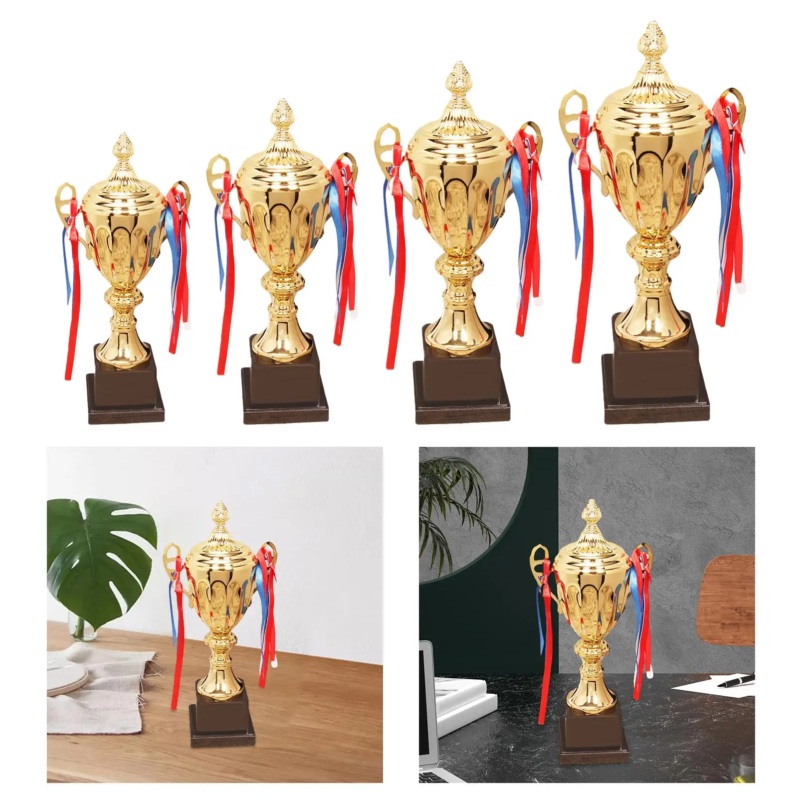 Large Award Trophies Children Props Trophy Cup Award Games Prize Winning Trophy for Football Sports Baseball Tournaments Soccer