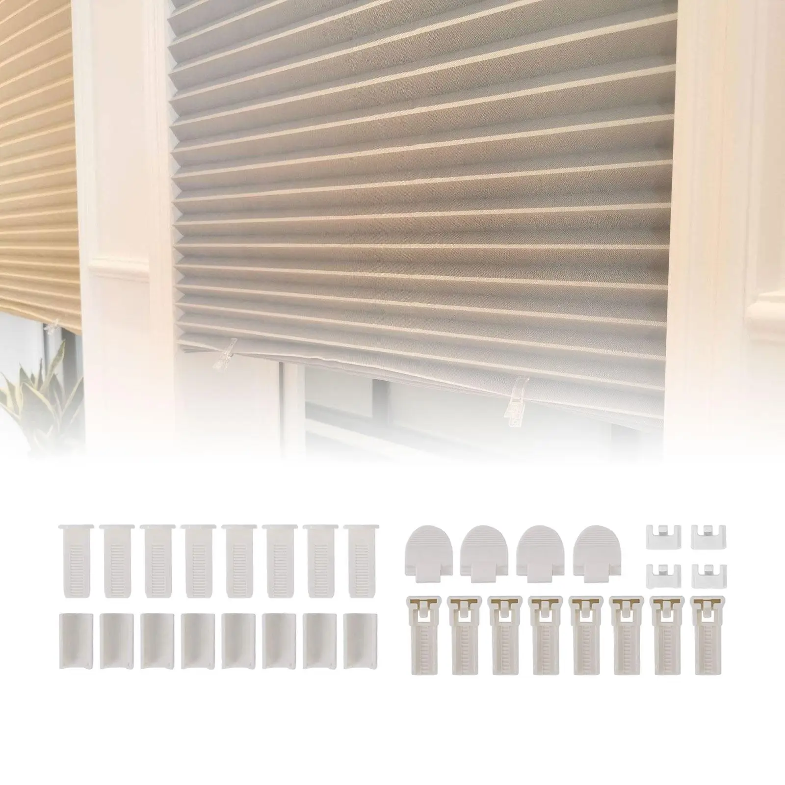 32x Vertical Blind Repair Set Blinder Durable Easy to Use Window Repair Set Slat