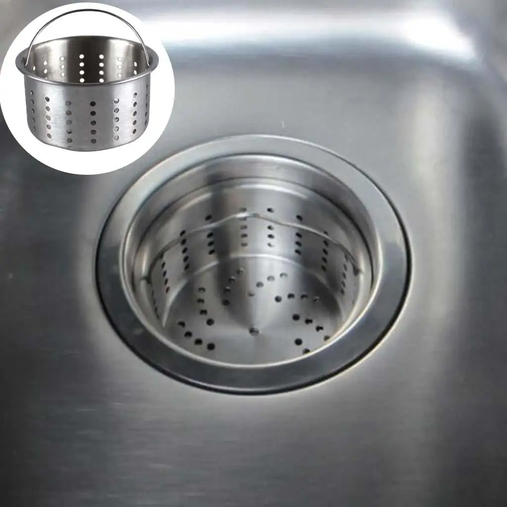 Stainless Steel Sink Strainer 111mm Diameter  for Kitchen Sink