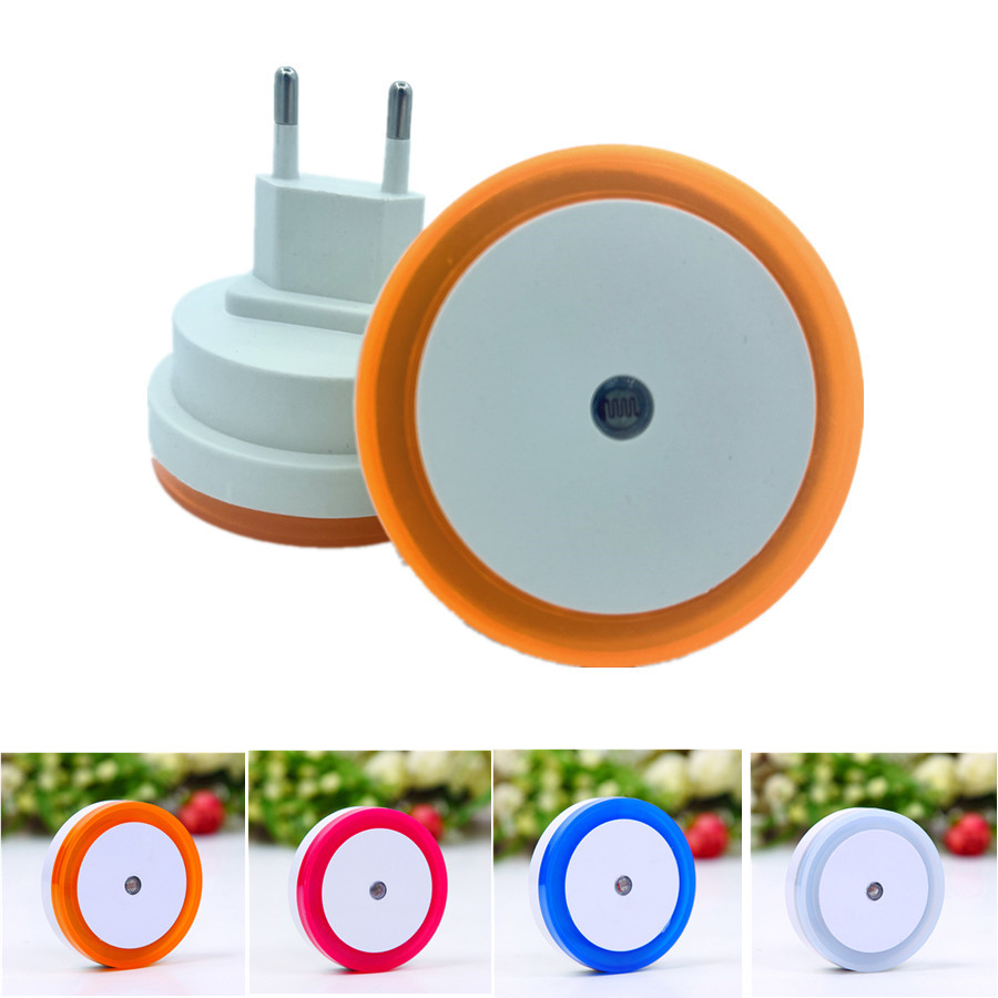 LED Night Light Wall Plug-in Auto Sensor Bedside Lamp For Bedroom Kid's Room Hallway Corridor Stairs EU/US 110V 220V Mini Cute