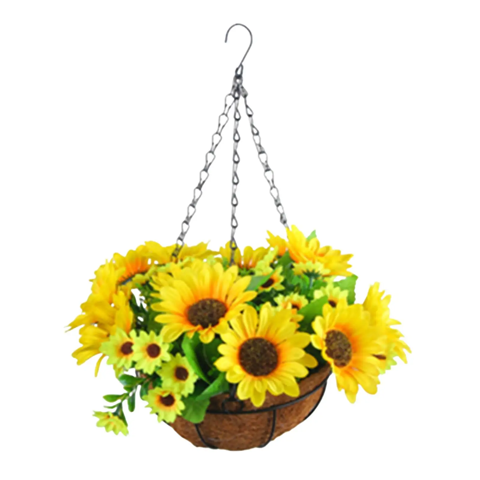 Artificial Hanging Flowers in Basket for Patio Bride Holding Flowers Wedding