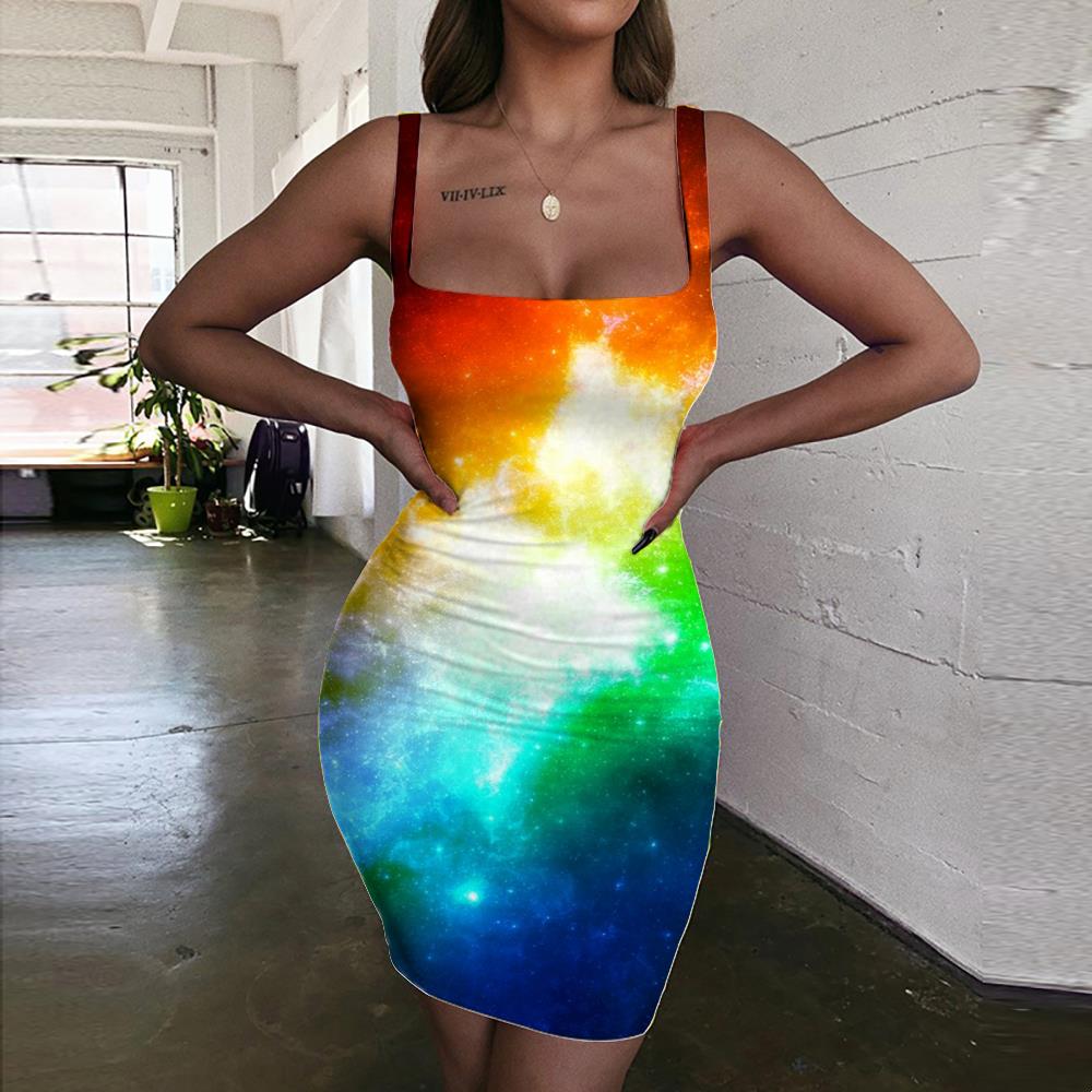 Womens store rainbow dress