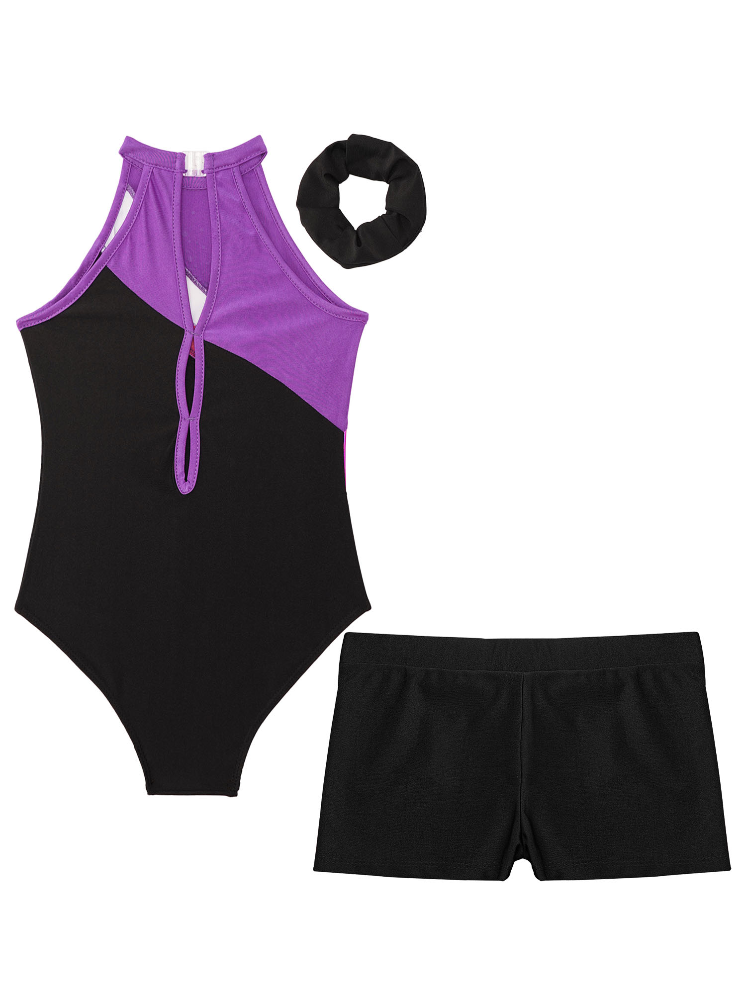 Kinder Mädchen Gymnastik Trikots Ballett Tanz Outfits Strass sportliche Biketard Shorts Set Workout Eiskunstlauf Bodysuit – Detail 32