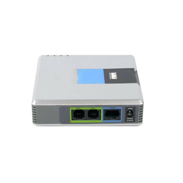 Gateway VoIP Lazmin112 A 2 Porte Con Alimentatore E Cavo Di Rete | Supporto SIP V2 E Fax | Adattatore Telefonico Internet PAP2T Per Chiamate Economiche