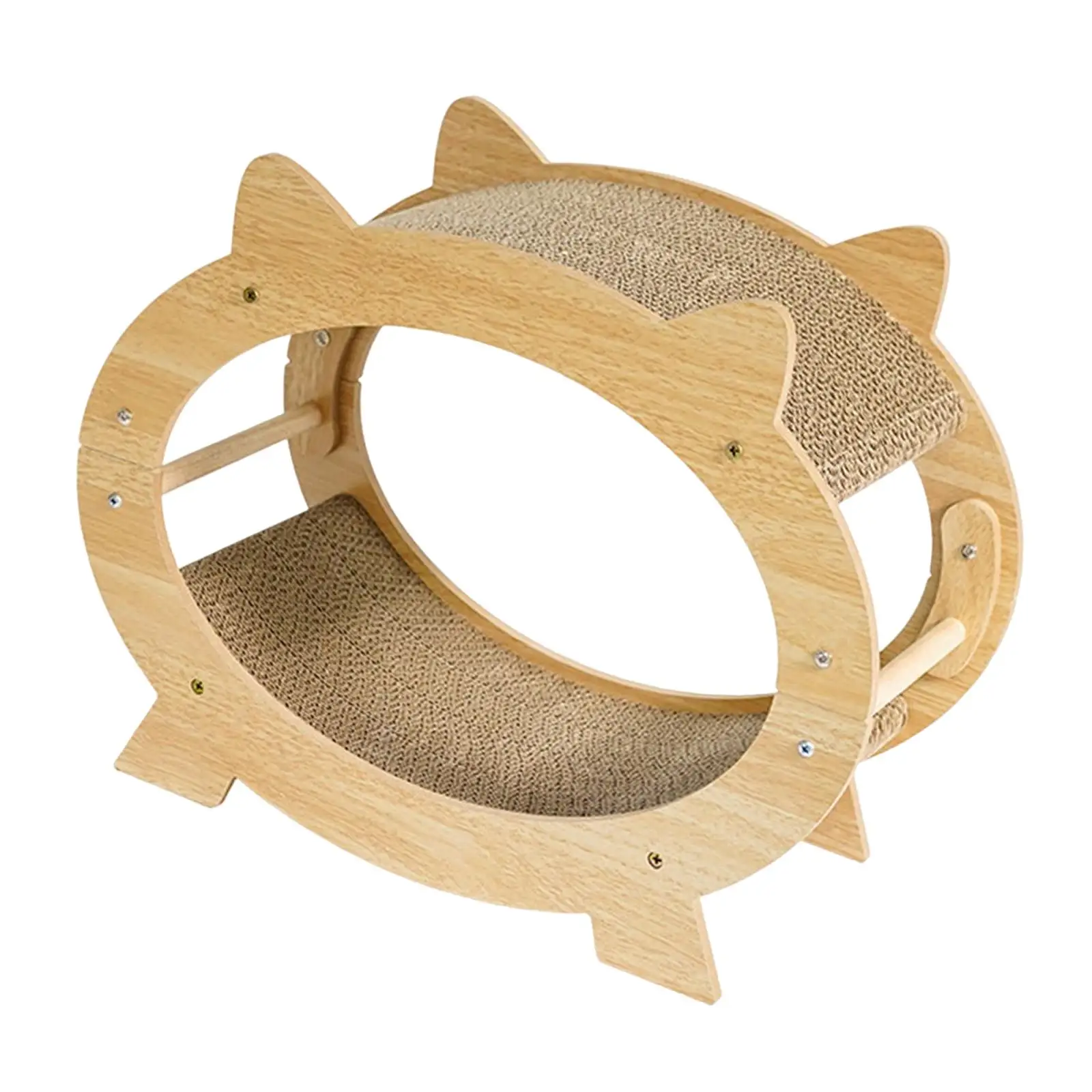 Cat Scratcher Board Bed Interactive Play Toy Wear Resistant Grinding Claw Cat Bed Scratching Pad for Kitten Pet Accessories