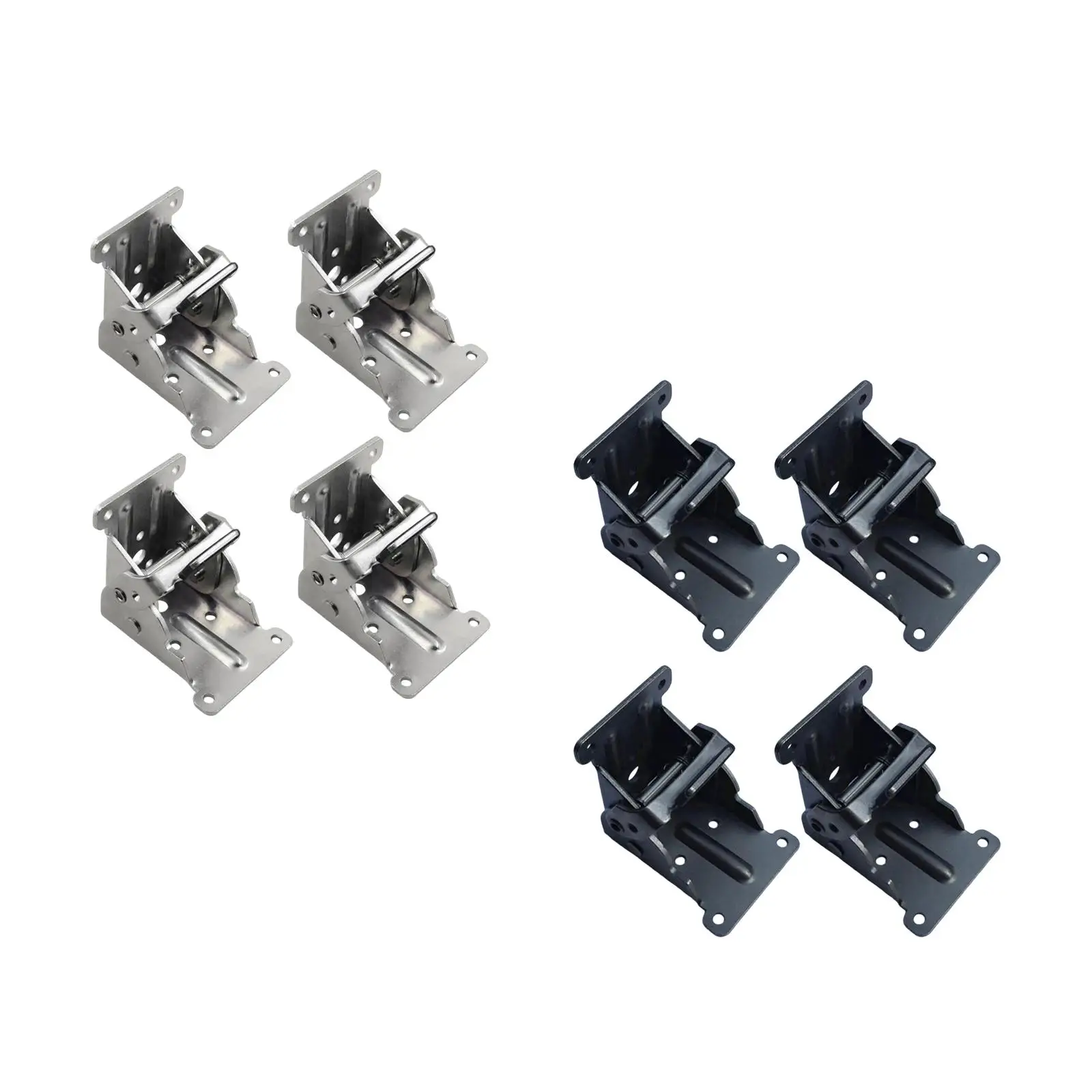 4Pcs Folding Hinges 90 Degree Accessories Metal Fittings for Chair Table Bed