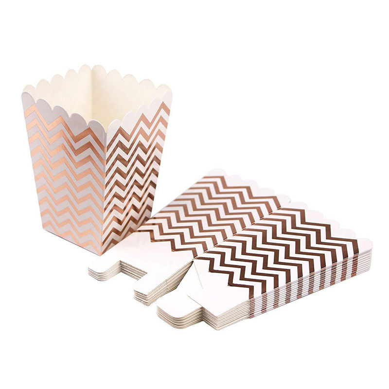 Coffret 12 Boîtes Popcorn Dinosaures - Coffret Anniversaire Enfants - Boîtes Snacks Jetables 7x7x11,5cm